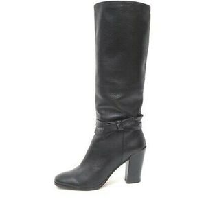 Kate Spade Black Leather knee high boots